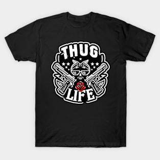 Thug Life Urban Aesthetics Artwork T-Shirt